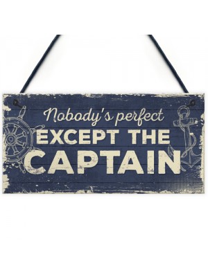Nautical Sign Captain Bar Pub Bathroom Man Cave Kitchen Plaque