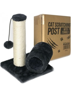 Cat Kitten Sisal Scratch Post Bed Toy With Tunnel