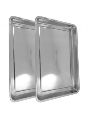 2 x Stainless Steel Drip Tray DIY Oil Floor Contamination 60x40