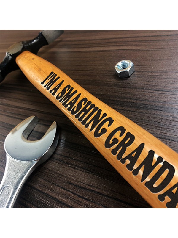 Funny JOKE Christmas Birthday Gift For Grandad Engraved Hammer