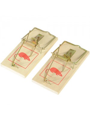 2 Pack Of Classic Snap Treadle Mouse Traps