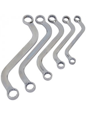 5 Piece S Shape Spanner Wrench Set Metric Spanners 