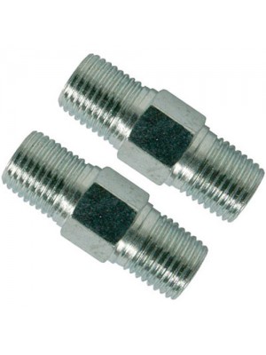 2 Pack Air Line Hose Equal Union Connector 6mm 1/4inch BSPT Male