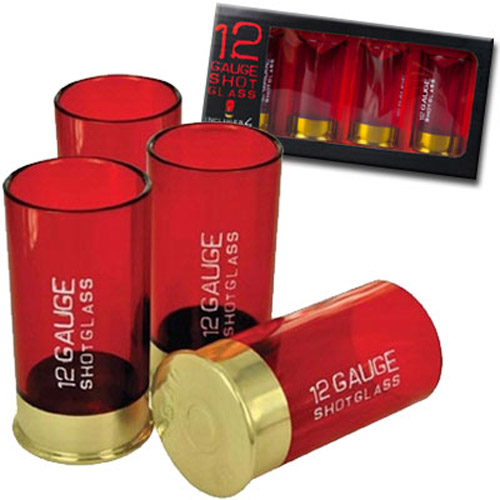 12 Gauge Shot Glasses - Pack of four