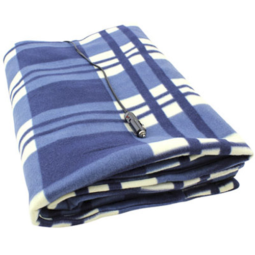 12V Heated Car Travel Winter Blanket - Stay Warm This Winter