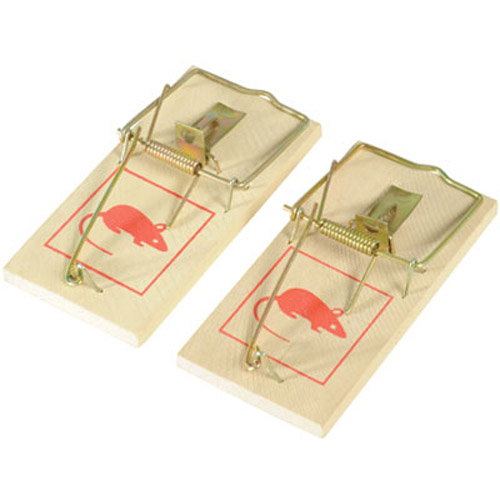 2 Pack Of Classic Snap Treadle Mouse Traps