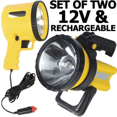 Emergency Rechargeable & Emergency Vehicle Torch Set