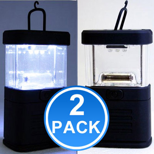 Camping Caravan Portable Power Saving Lantern Light 11 LED 2PK