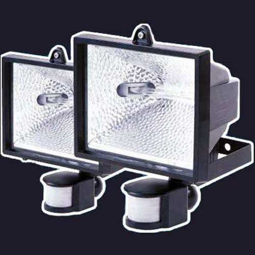 2 x 500W Floodlight / Security Light with PIR Motion Sensor