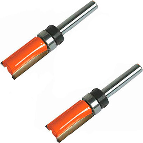 2x 1/4" TCT Router Bit Template Cutter  1/2" x 1" x 1/2"