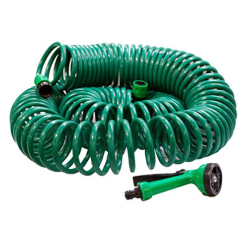 30m Garden Coil Hose Reel / Hose Pipe and Accessories