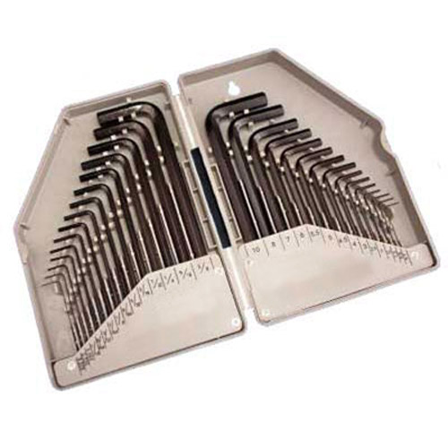 30 Piece Metric & AF Inch Imperial Allen Hex Key Set