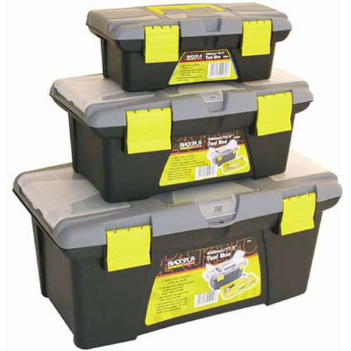 3pc Plastic Storage Tool Box Set