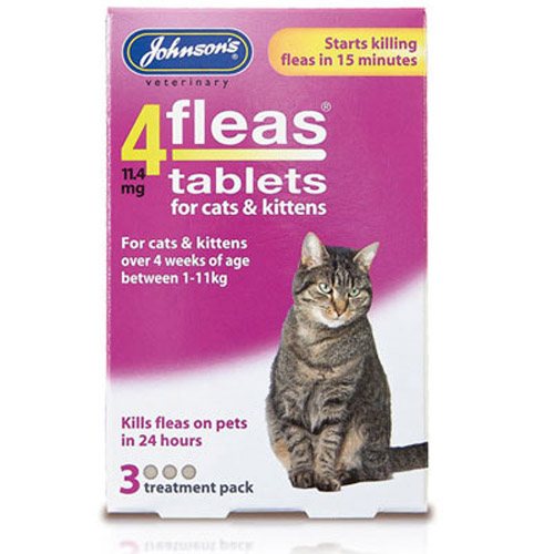 Johnson's Cats & Kittens Flea Tablets - 3 Treatments