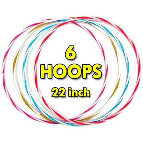 6 x 22" Hula Hoop Set - Small (Pack of 6)