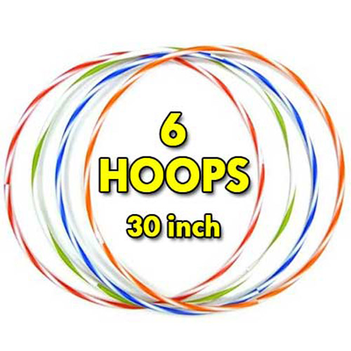 6 x 30" Hula Hoop Set - Adult (Pack of 6)