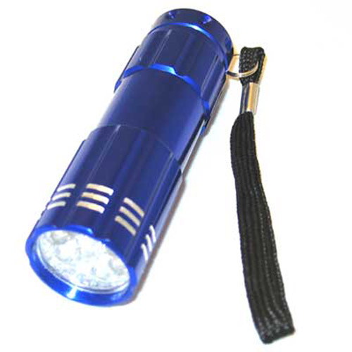 Ultra Bright LED Torch (Batteries included) - Blue