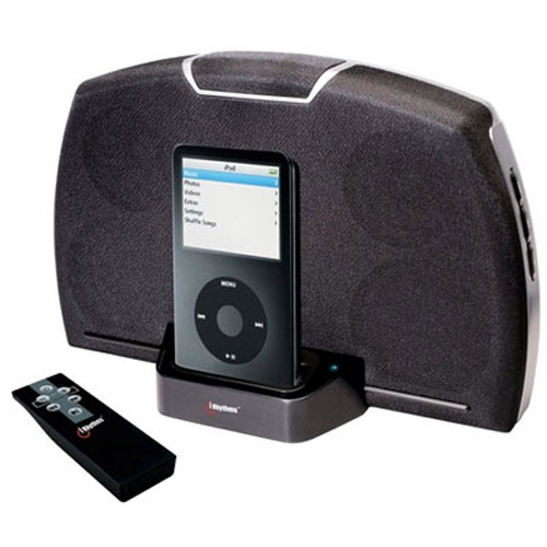 Rhythms A-491 iPod Portable Docking Speakers - Black