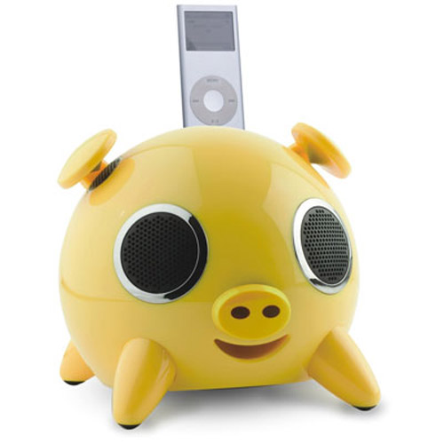 iPig Speaker Docking Station - Yellow (Refurbished)