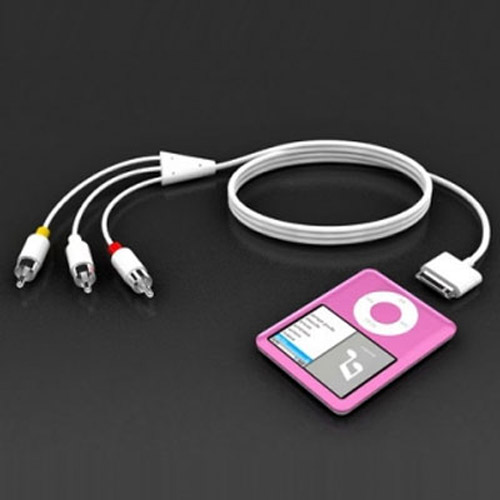 RCA COMPONENT AV TV CABLE/LEAD FOR iPOD iPHONE 3G 3GS