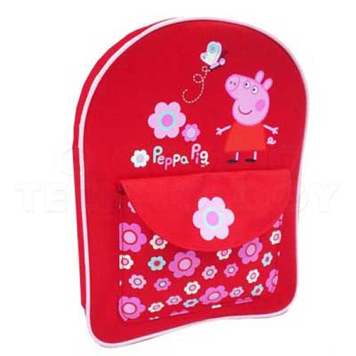 Peppa Pig Cosmic Flowers Backpack / School Bag - Red