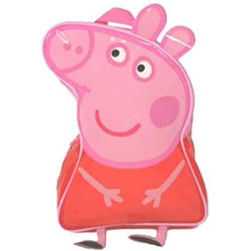 Peppa Pig 3D Backpack / Rucksack for School Pink/Red