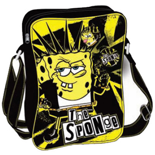 Spongebob Squarepants Pilot Messenger Bag - Black / Yellow