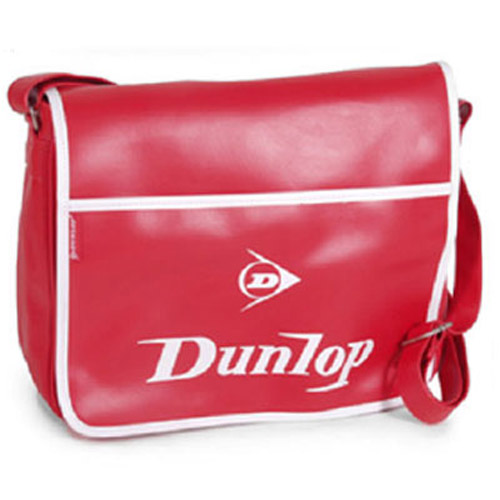 Dunlop Retro Messenger Flap Bag - Red