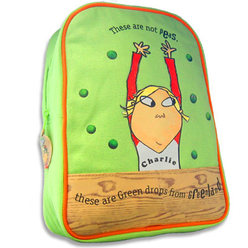 Charlie & Lola Green Peas Backpack School Bag