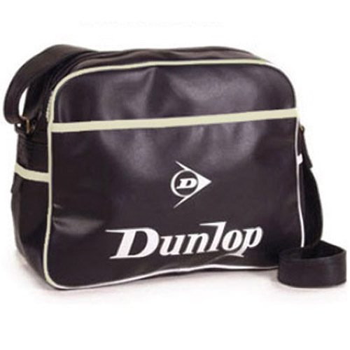 Dunlop Classic Retro Shoulder Bag - Black/Stone
