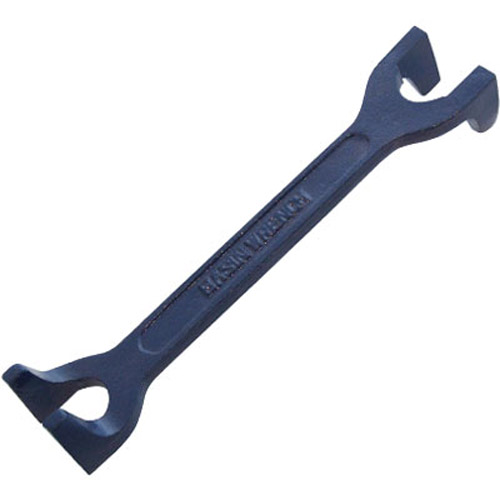 Cast Iron Fixed Basin Wrench Spanner For Bath & Sink Back Nuts