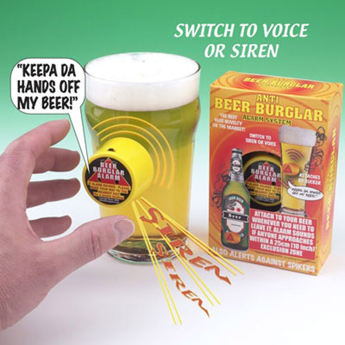 Novelty Beer Burglar Alarm - Ideal For Toilet Breaks