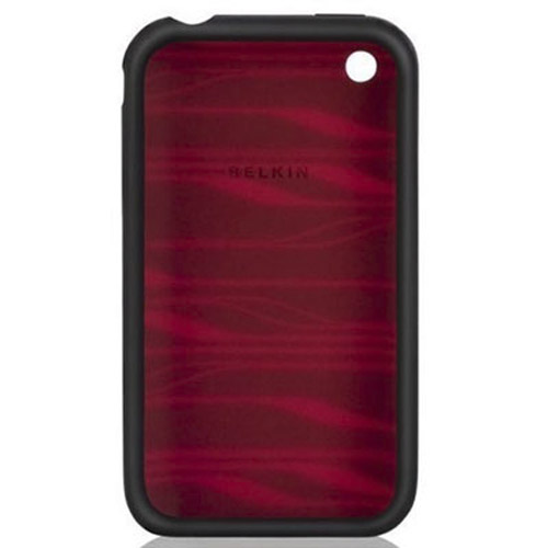 Belkin Silicone Sleeve for iPhone 3G - Black/Infrared