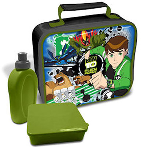 Ben 10 Alien Force Lunch Kit With Bottle & Sandwich Box- Green