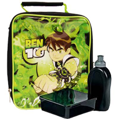 Ben 10 Lunch Bag Kit, Sandwich Box and Drinks Bottle