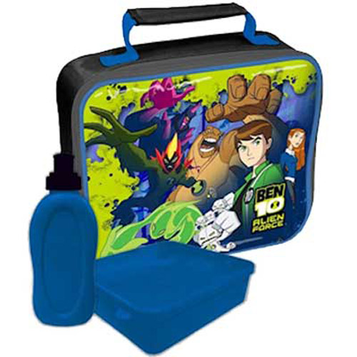 Ben 10 Alien Force Lunch Bag Kit, Sandwich Box and Drinks Bottle