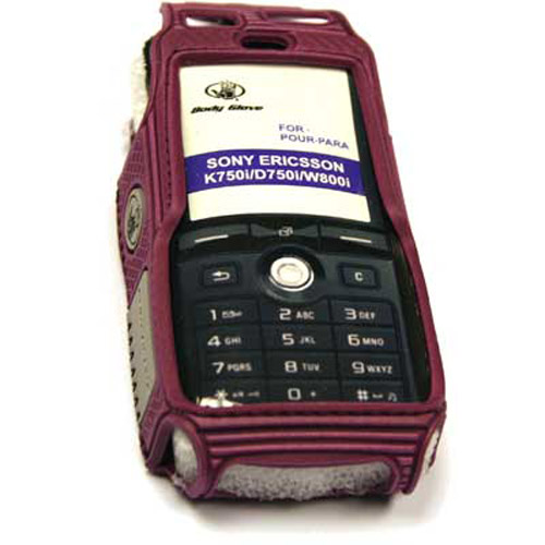 Sony Ericsson K750 Purple GENUINE BODY GLOVE SCUBA CASE (BODYGLO