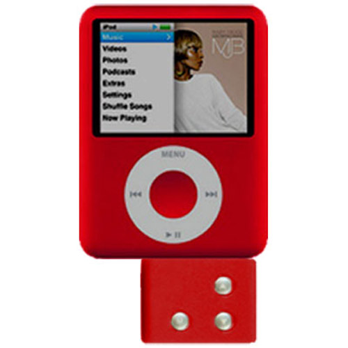 Wireless FM Transmitter for iPod Nano 3G - Red