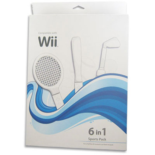 BlueOcean Wii 6 in 1 Accessory Kit Sports Pack