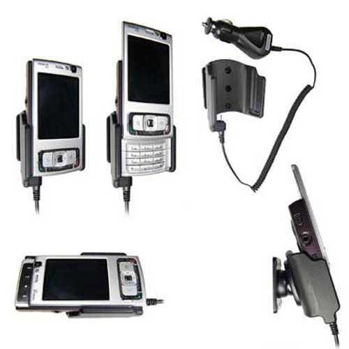 Brodit Active Holder with Tilt Swivel & Charger for Nokia N95