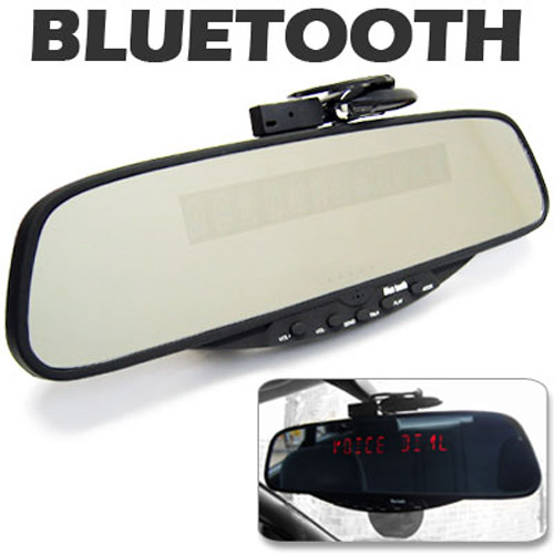 Bluetooth Rearview Mirror Handsfree Car Kit