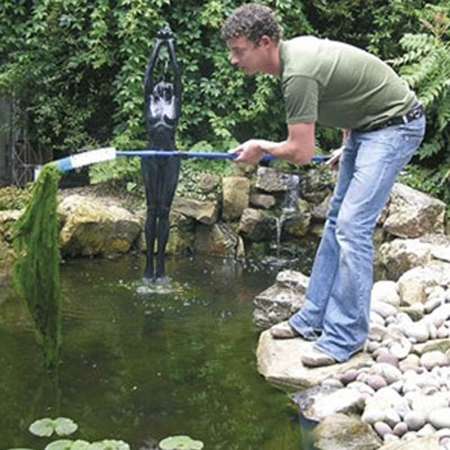 Tough Telescopic Blanketweed Pond Cleaning Brush - 6ft Max