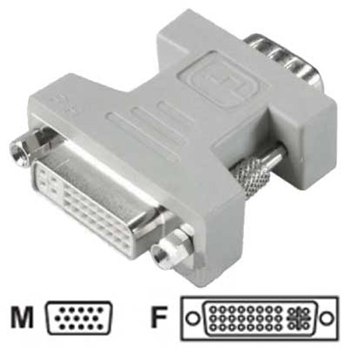 DVI Female (29) to VGA MD15 Male Adapter