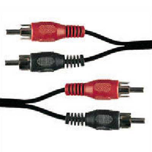 2 x Phono (RCA) Plug to 2 x Phono (RCA) Plug Gold 3m