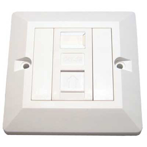 Single Socket RJ45 Network Wall Faceplate
