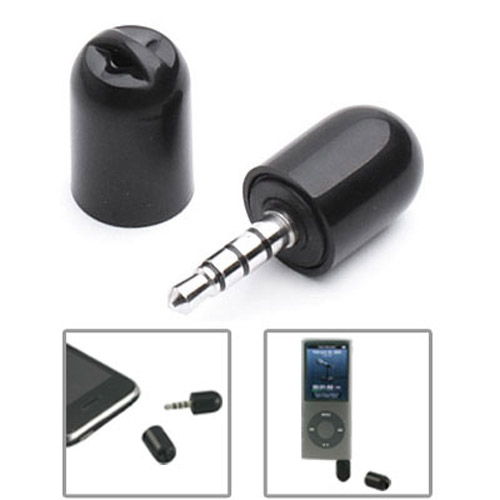 Ipod Touch Microphone on Capsule Mic Recorder For Iphone 3g S Touch Ipod Nano Black
