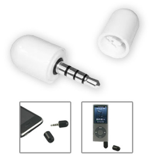   Iphone on Capsule Mic Recorder For Iphone 3g S   Touch   Ipod Nano   White