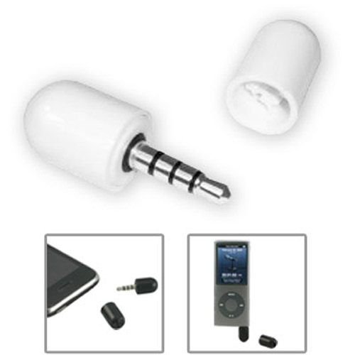 Capsule Mic Recorder for iPhone 3G S / Touch / iPod Nano - White