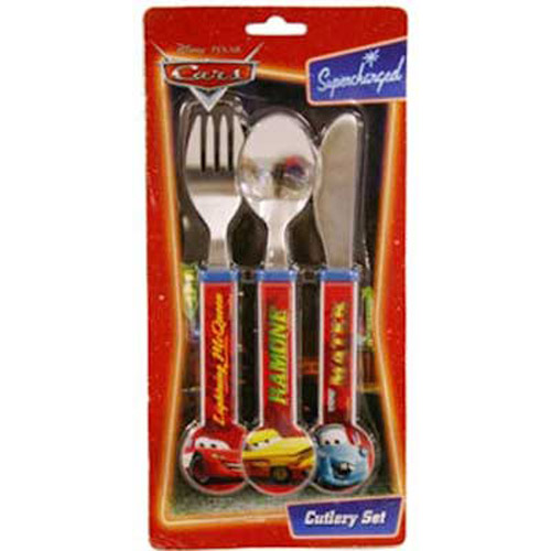 Disney Cars - Supercharged 3 Piece Cutlery Set