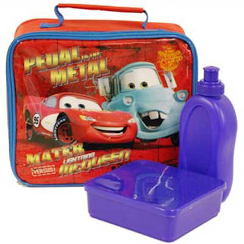 Disney Cars Rectangular Lunch Kit (sandwich box and bottle)